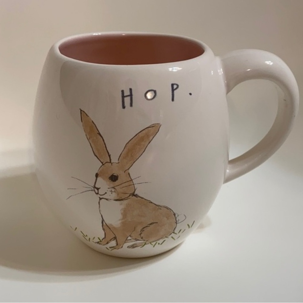 Rae Dunn White and Brown Bunny Mug
